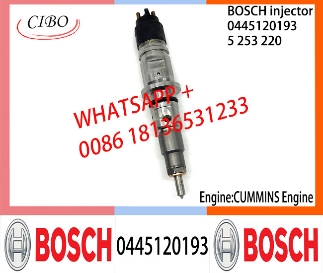 BOSCH 0445120193 5253220 Neutral Fuel Injector Assembly 0445120193 5253220 For CUMMINS