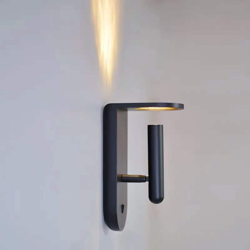With wall lights adjustable angle bedside reading light bed hotel headboard wall lamp reading wall lighting