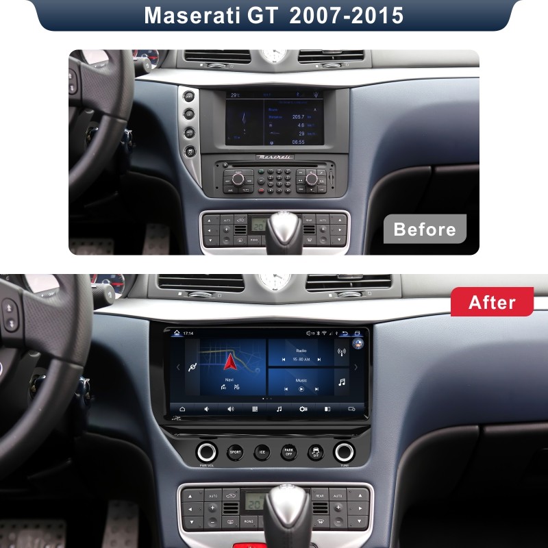 levante Maserati Android Auto CarPlay 64 128GB 10.1 Inch Capacitive Touch Screen