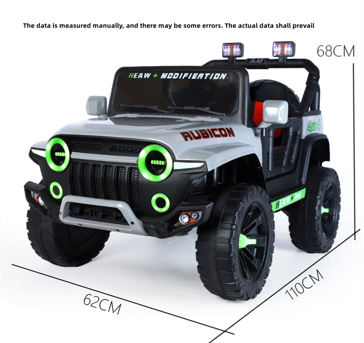 12V4.5 Battery Music Led Light USB Remote Control Off Road Toys Ride On Car for Kids