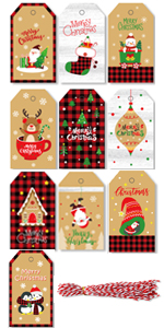 Christmas gift name tags