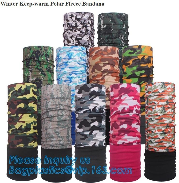 multi choice women head scarf printed colorful face mask custom logo/size bandana,Sport Strapping Seamless Custom Gaiter Whi