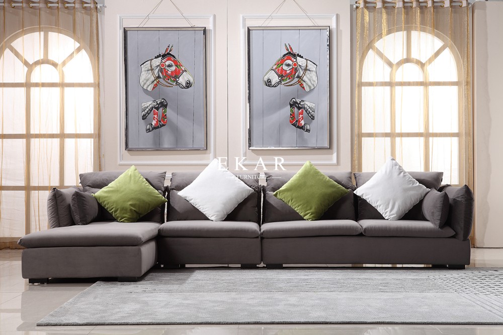 Modern Living Room Arabic Style 6 Seater Sofa Set Designs AW-836