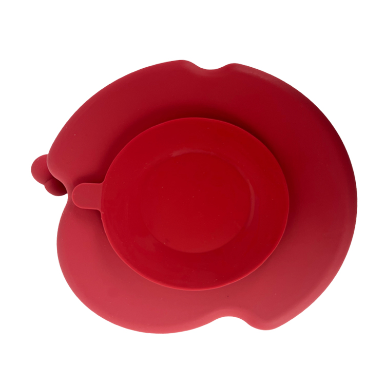 Suction Silicone Feeding Tray Set Food Grade Infant Feeding Dish Snail Shape