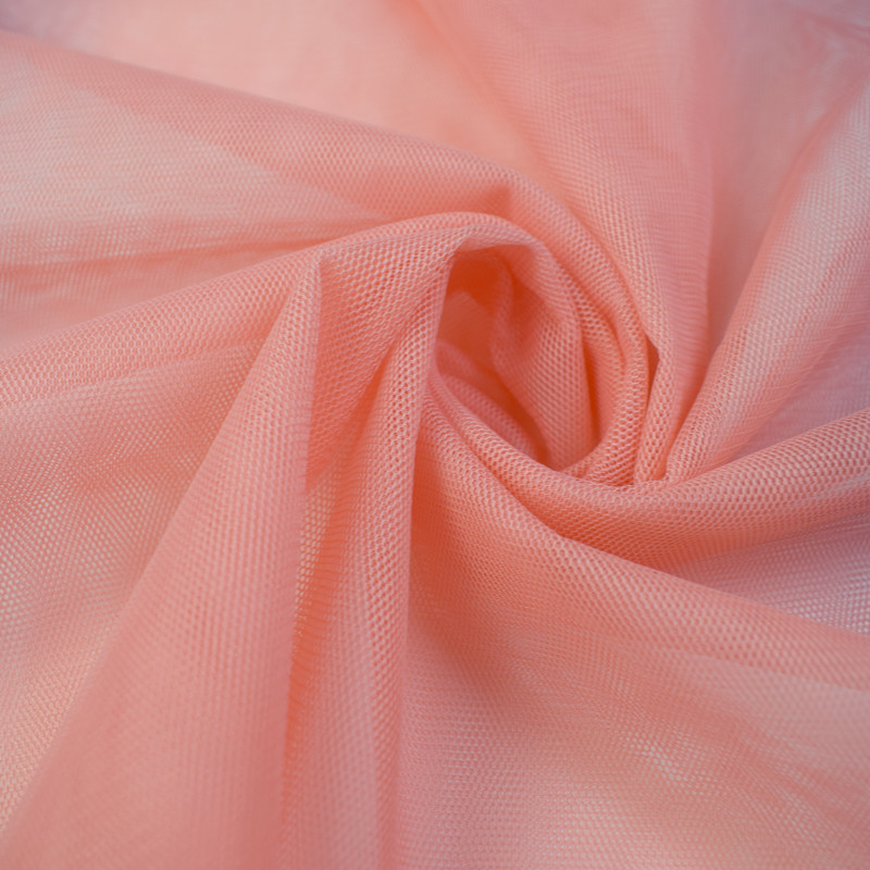 100% Nylon Soft Tulle Fabric Warp Knitted For Bridal Wedding Dresses