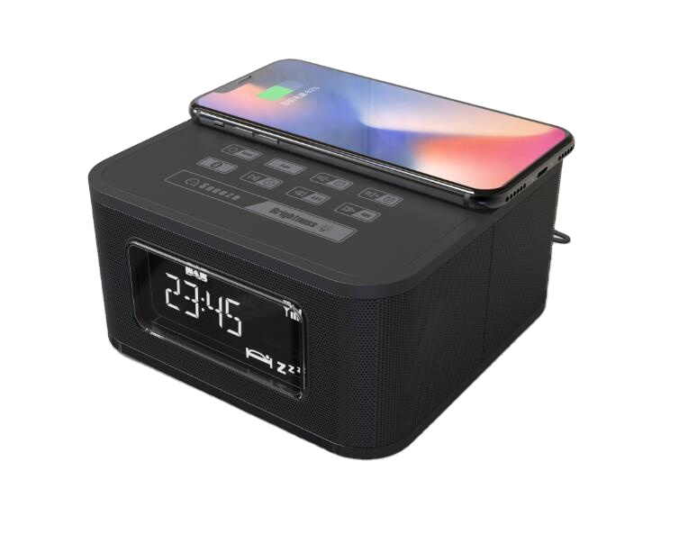 Dual Alarm Radio Dab Bluetooth Clock DAB Radio With Rechargeable Battery Pack