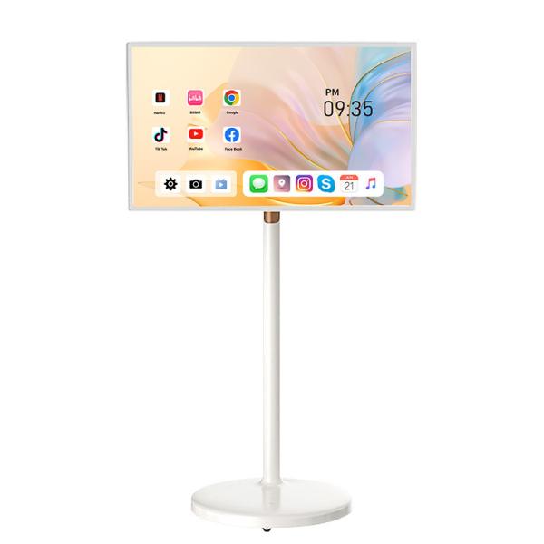 VETO 21.5 24 27 Inch Indoor Stand by me TV with Battery 13MP Camera For Video