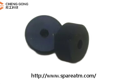 Black Color Wincor ATM Parts Dispenser Module VM3 CCDM Rubber Roller 1750101956-76-2
