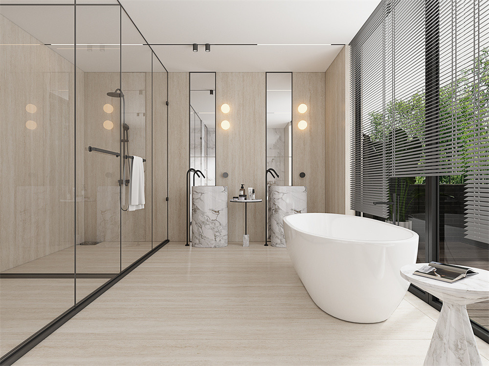 Moisture-Resistant,14.2x27dm Matte Glazed Porcelain Sintered Stone Slab For SPA Center,Beige Cave Stone Texture