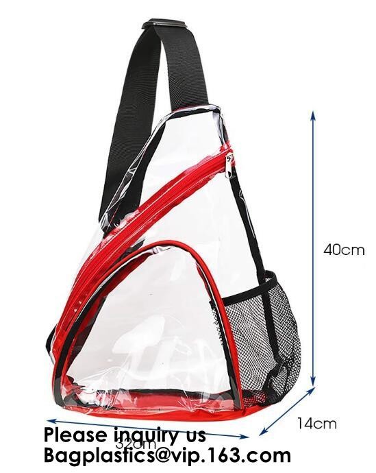Clear Duffel Gym Bag Transparent PVC Carry Bag With Shoulder Strap,Cosmetic Carry Bag Magnet Pockets Detachable Shoulder