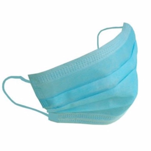 100% PE Plastic Disposable Surgical Masks Nose Wire Bridge With Elastic Ear Loops