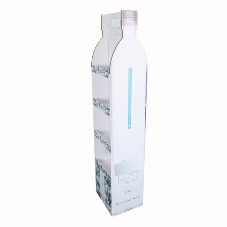 Christmas Promotion Cardboard Display Stand Beer Display Rack For Supermarket
