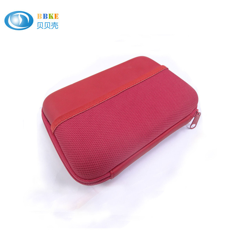 Red Waterproof Small Zipper EVA Storage Case , Eva Foam Case For Digital Accessories