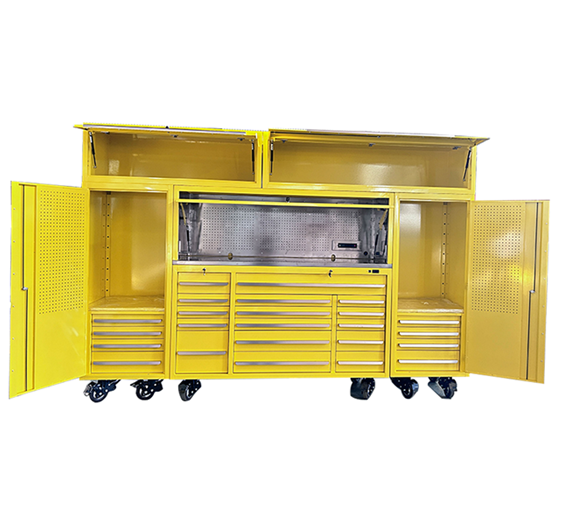 72 Inch Mechanic Tool Chest with Drawers and Optional Mat Stainless Steel Cabinet