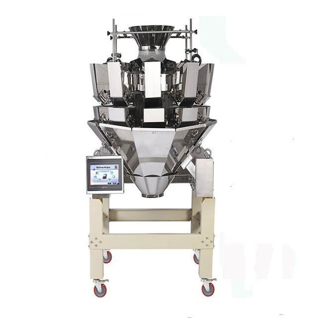 Snack Food Granule Rice Sugar 1KW Automatic Multihead Weigher