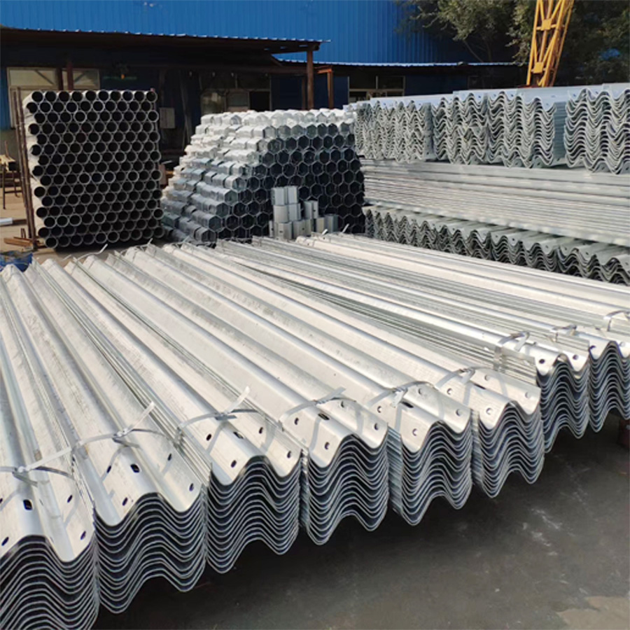 Q235 Q345 Galvanized Steel Highway Guardrail Fishtail End for Customized Projects