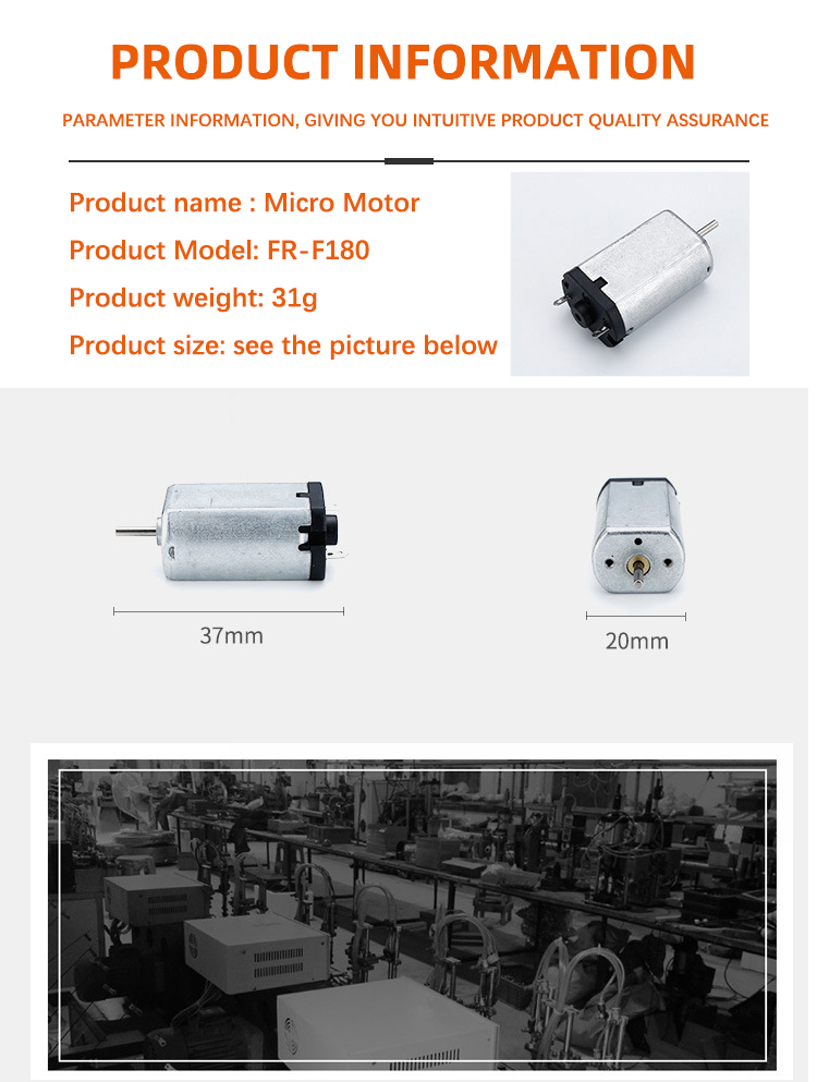 Faradyi Customized Size Explosion-proof 180 Motor Micro Electronic Bldc Brushless Dc Motor For door Lock