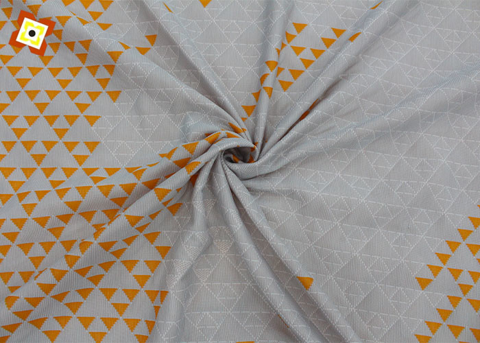 Plant Fiber Air Layer Polyester Knitted Jacquard Fabric For Mattresses
