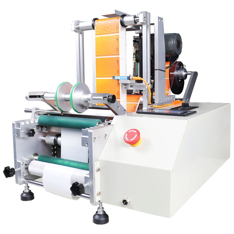 PLC Controlled Manual Fast Semi Automatic Adhesive Wine Round Bottle Labeling Machine