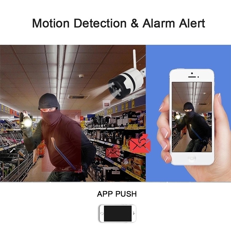 Night Vision Wifi Security Smart Surveillance Camera Outdoor 2MP IP Camera