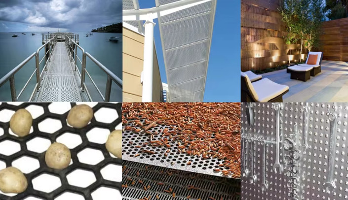 Low Carbon Steel Perforated Metal Sheet for Construction 7mm Hole
