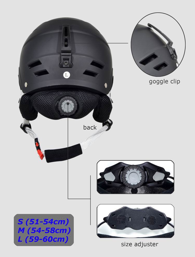 ABS Snow Helmet With Visor SKI-12