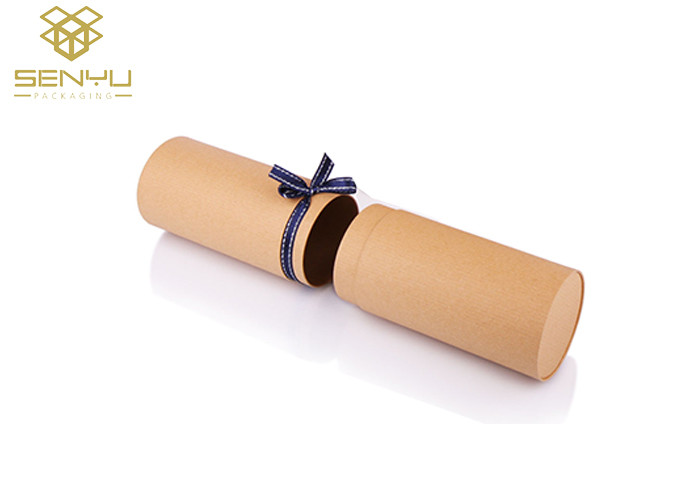 Long Poster Paper Tube Packaging / Paper Cylinder Container With Custom Logo
