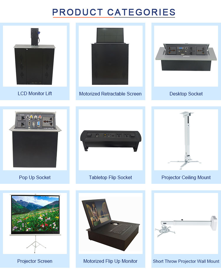 Cable access management brush table socket box for computer table