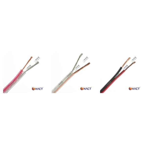 2X2.0 Clear Transparent Red/Black BC TC CCA TCCA PVC Insulation Loudspeaker Speaker Cable