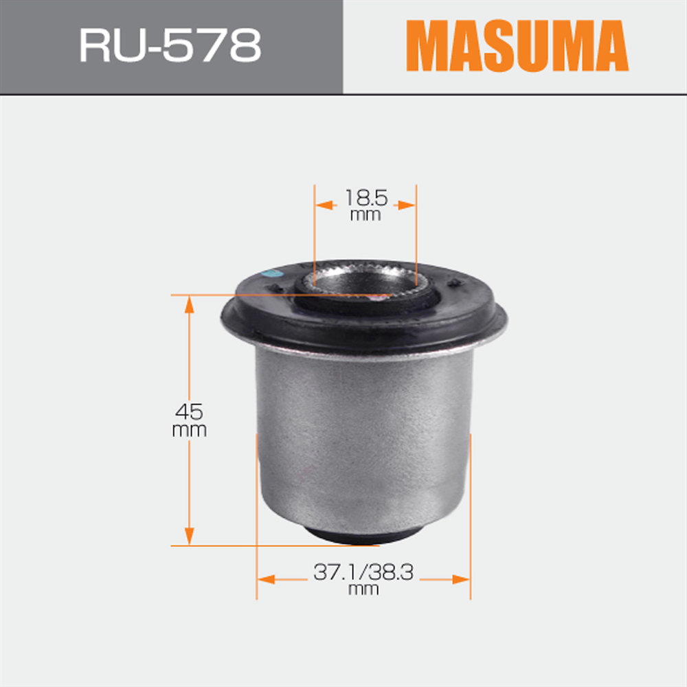 Replace/Repair GOM-910 Rear Mountings Bushing for ISUZU BIGHORN VDJ200L by MASUMA