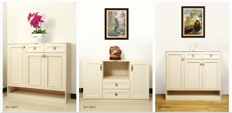 Home Living Room Aluminum Shoe Cabinet Optional Color Durable