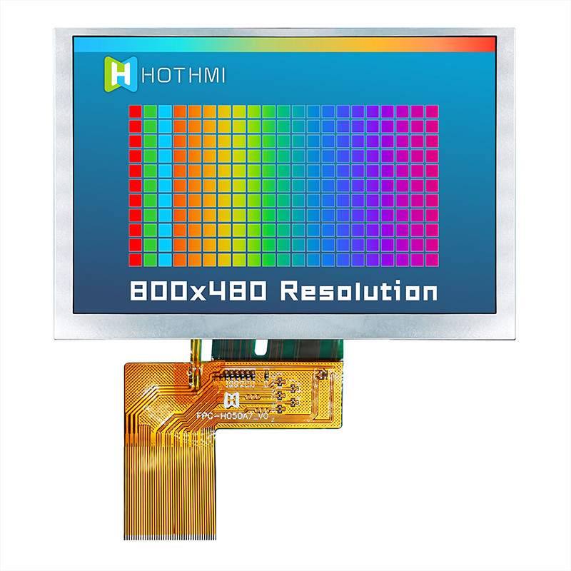 5.0 Inch 800x480 Display IPS Sunlight Readable Monitors TFT LCD Display Manufacturer
