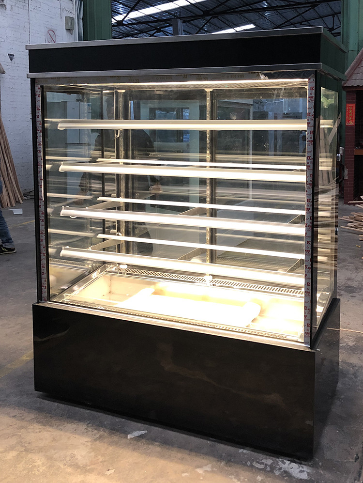 Bakery Display Refrigerator, 1.2M Cake Showcase Back Sliding Glass Door