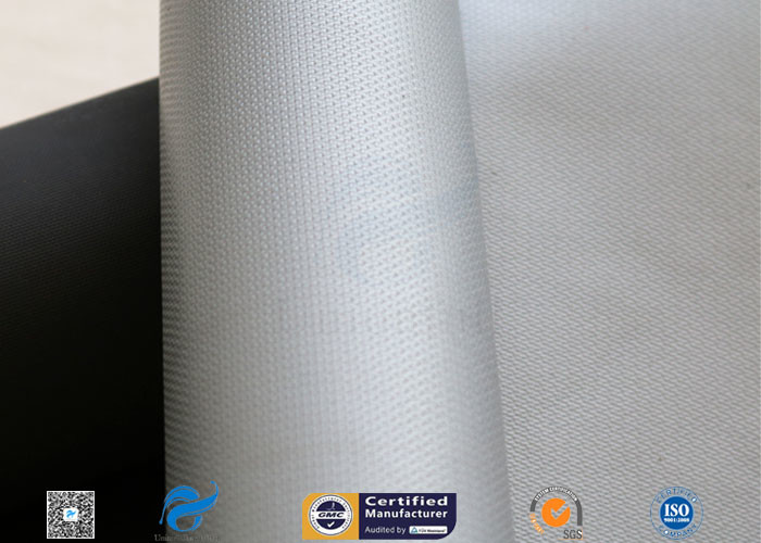 590G 0.45mm Grey Silicone Coated Fiberglass Fabric For Fire Resistant Blanket
