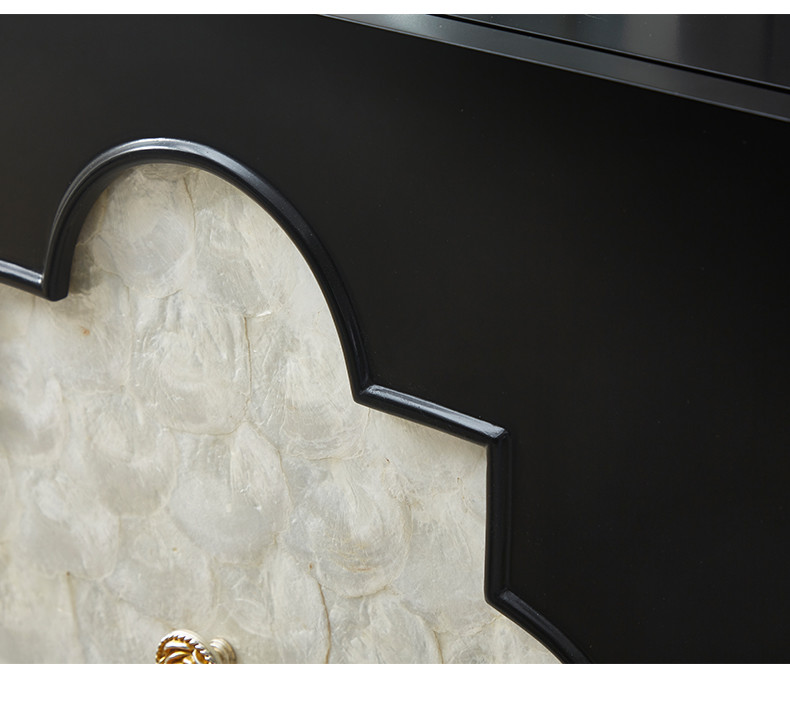 Modern Living Room Cabinets Custom American Solid Wood Shell Decorative Cabinet