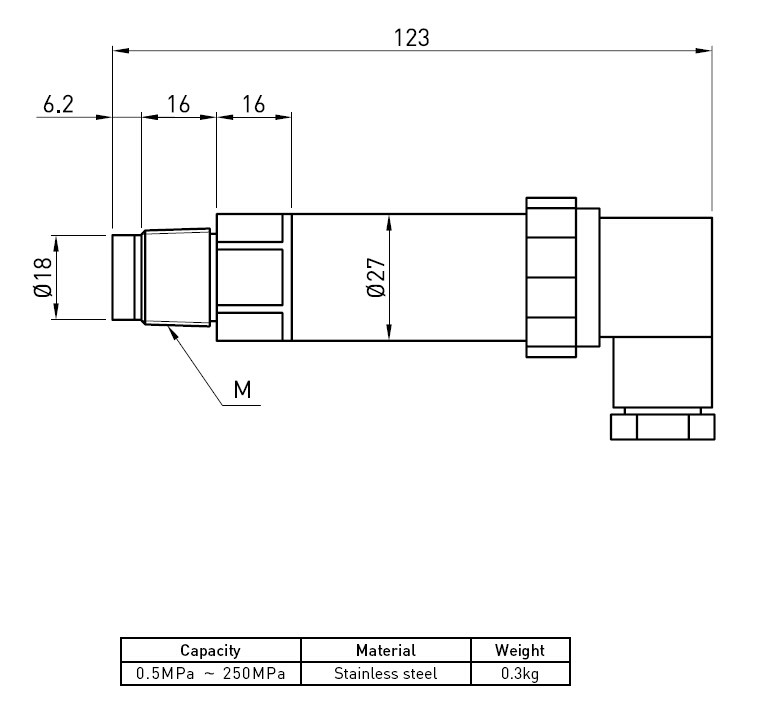 Strain Gauge Sensor Force Torque Sensor with Stainless Steel Load Cell