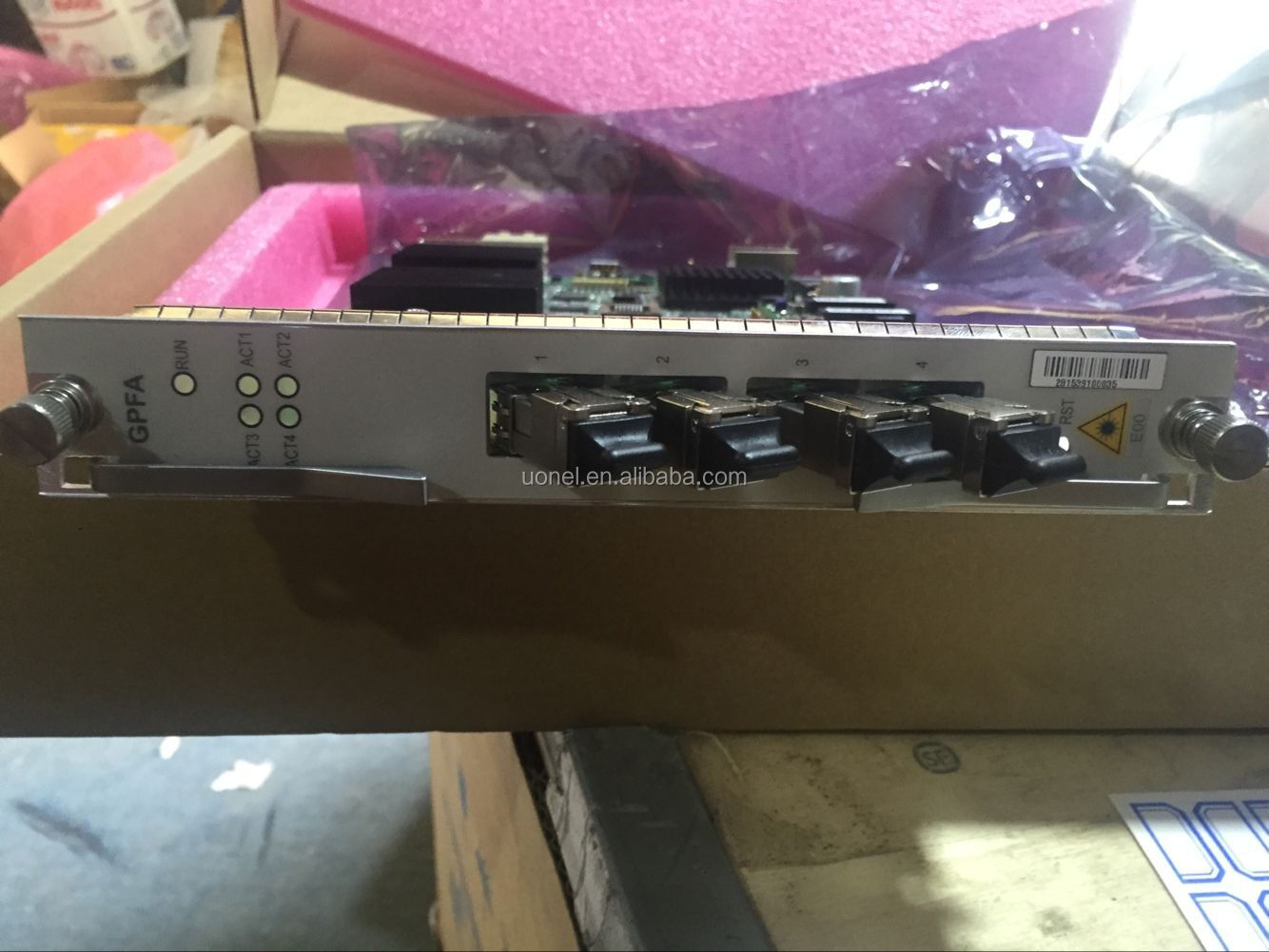 Newest C220 OLT GPFE 4port GPON card for GPON EPON FTTX equipment