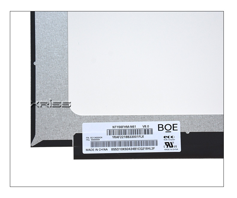 15.6 Slim 30Pins Narrow FHD 1920X1080 NT156FHM-N61 LCD Screen Laptop Display