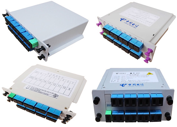 FTTH GPON Fiber Optic Splitter 1X16 Single Mode Cable LGX Cassette