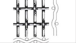 Heavy Duty Crimped Mining Screen Mesh Sheet For Vibrating Machine With Hook / Reinforcing Edges