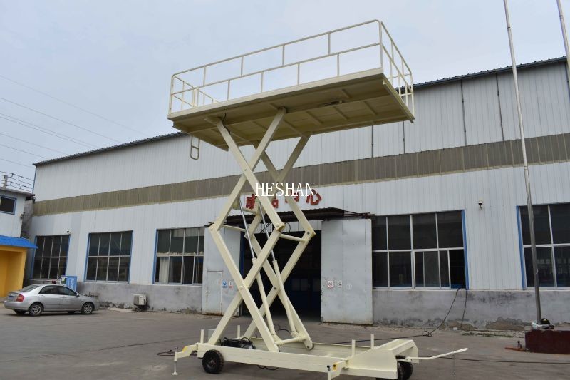 Custom large load factory warehouse electrohydraulic container load lift table