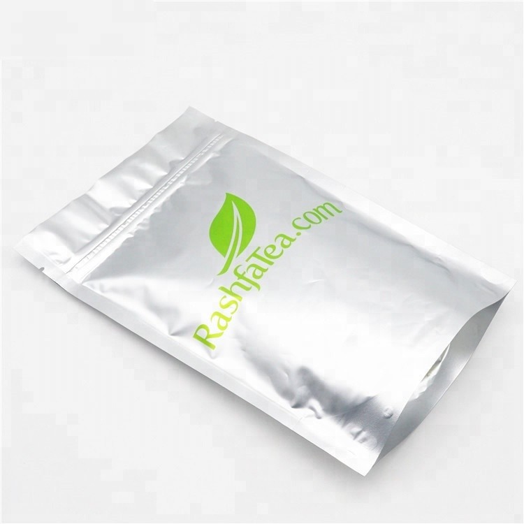 Food Grade Customized Stand Up Zipper Pouch Tea Plastic Packaging Bag