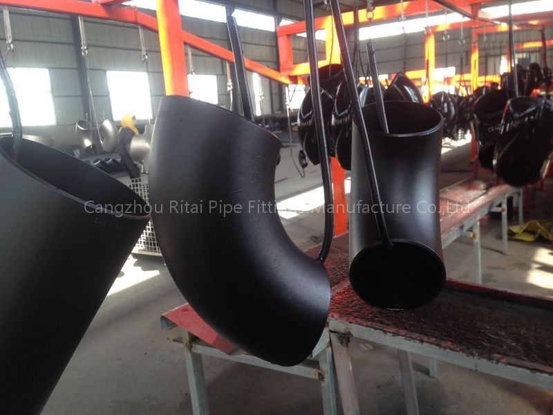SMLS Schedule 80 Black Pipe Fittings A53 GR.B Sch40 High Pressure LR 45 Degree Elbow