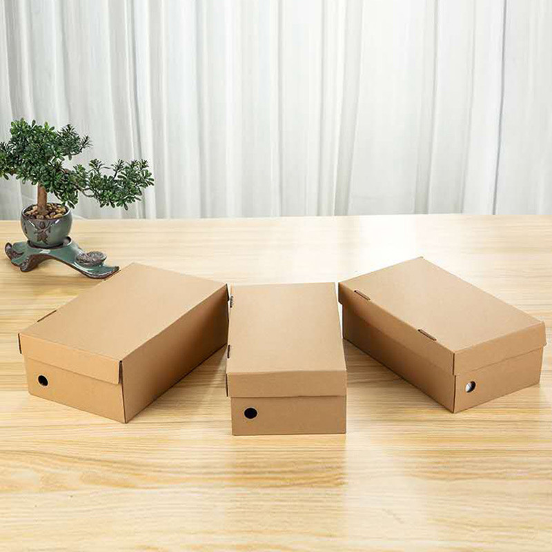 Recyclable Biodegradable Corrugated Cardboard Boxes Shoe Packaging