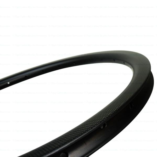 Full Carbon BMX Clincher Rim 520mm 24inch 35mm Depth 23mm Width Small Bike Wheel Basalt Braking Surface Clincher Tires R