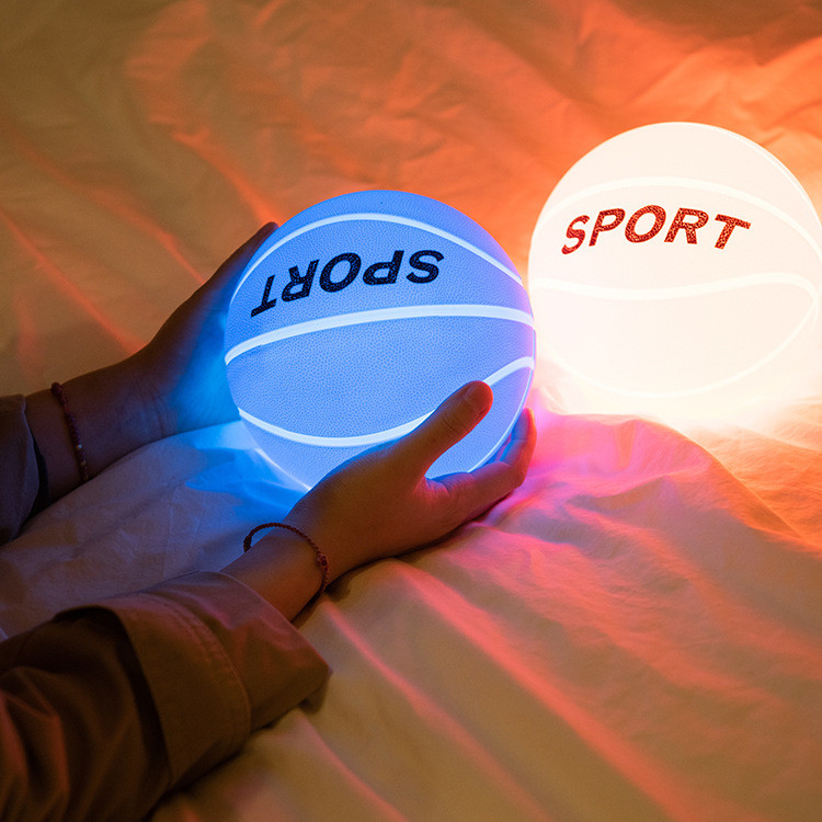 Soccer Night Light Soccer Lamp Light For Kids Room 16 Colors Battery Powered LED Rechargeable Room Nursery Night Light