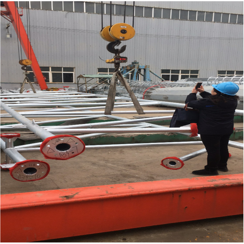 Hot Dip Galvanized Steel Space Frame Truss S355JR Decoiling Rigid