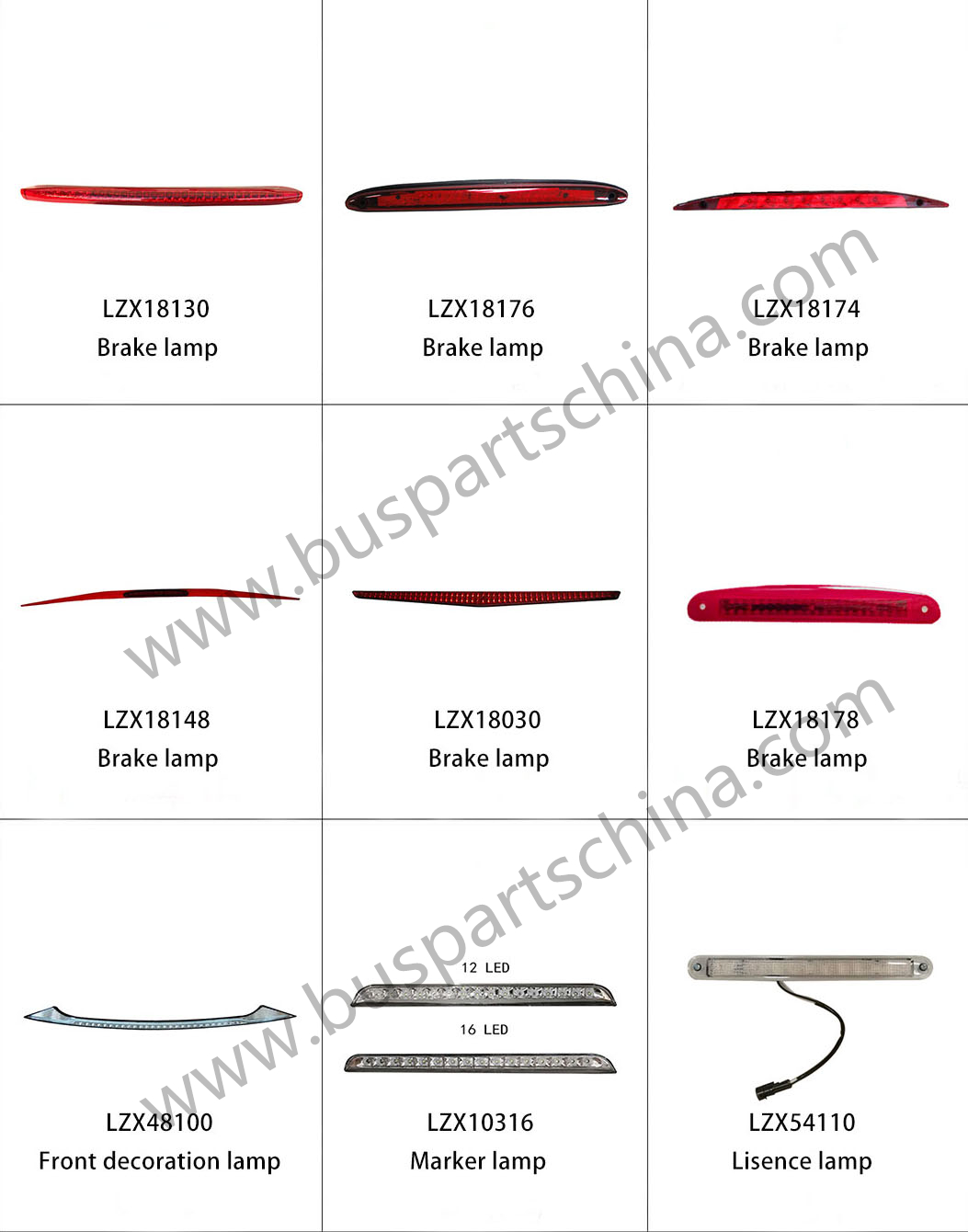 MARCOPOLO New G7 Bus Parts 24V LED Side Marker Lamp Bus Side Marker Turning Lamp