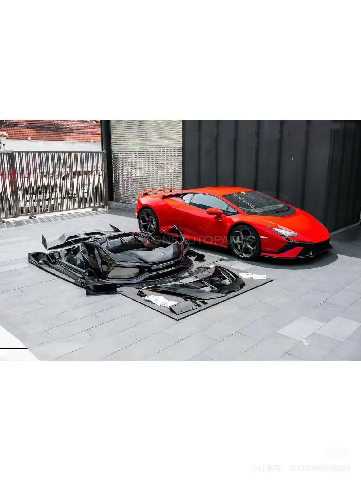 Huracan LP580 610 Carbon Fiber Body Kit EVO Replace Front Bumper Wheel Arch