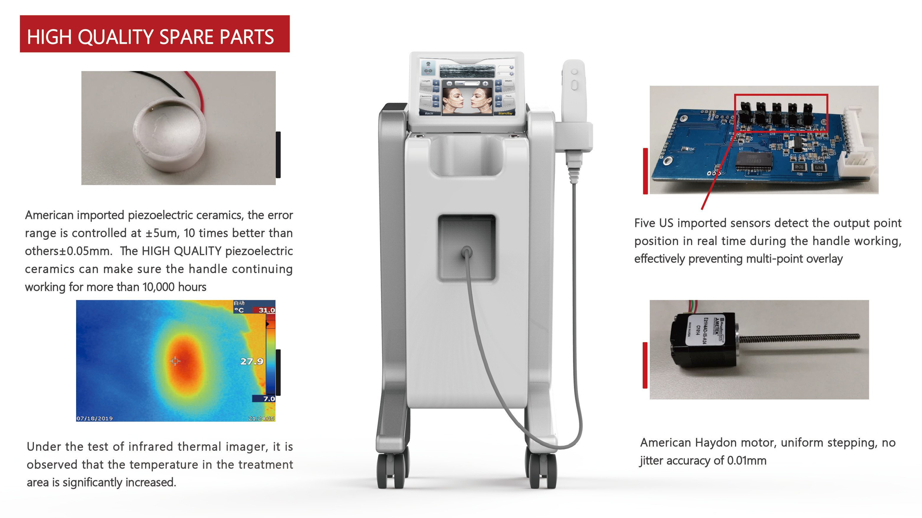 1-10 lines 3D hifu for beauty facial And Body Lifting salon and clinic use with 20000 shots